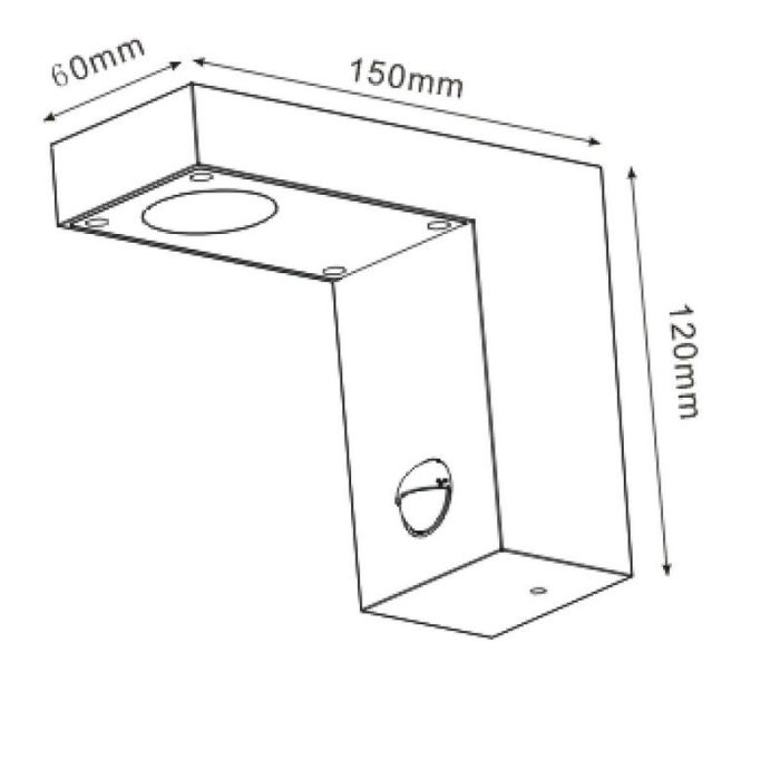 Antraciete buiten wandlamp met bewegingssensor modern, Texas, 6W, 3000K LED, IP54