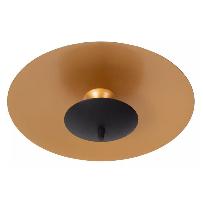 Gouden plafonnière vintage, Vulcan, 9W, 3000K LED