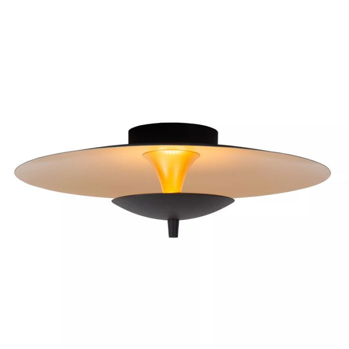 Gouden plafonnière vintage, Vulcan, 9W, 3000K LED