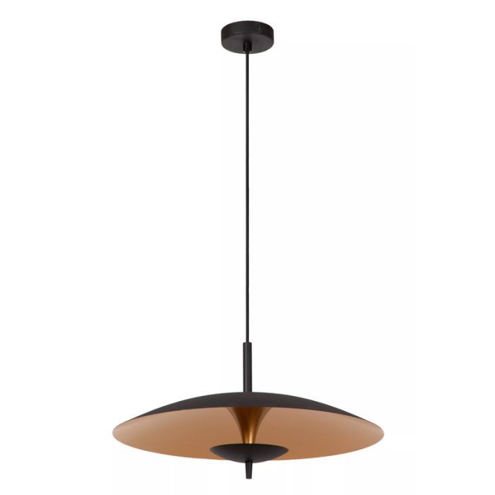 Zwarte hanglamp vintage, Vulcan, 9W, 3000K LED