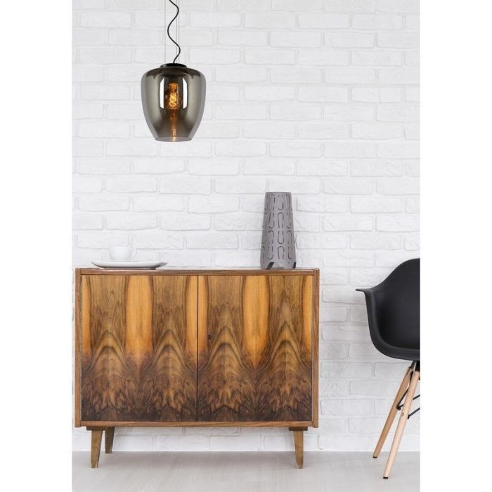Moderne hanglamp Florien, Zwart