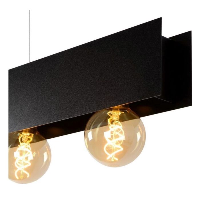 Industriele hanglamp Surtus, Zwart