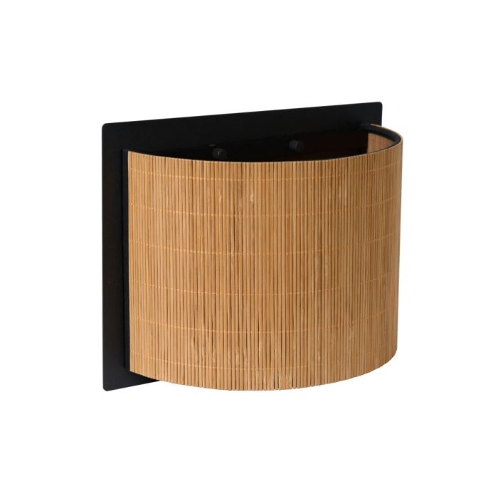 Bruine wandlamp Magius, rotan