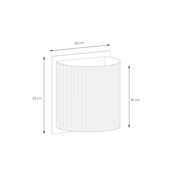 Bruine wandlamp Magius, rotan