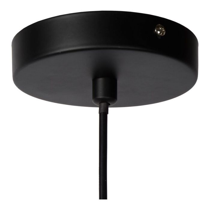Gele hanglamp Moloko, rotan