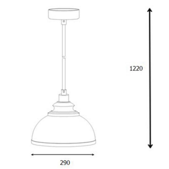 Moderne Isla hanglamp, roze