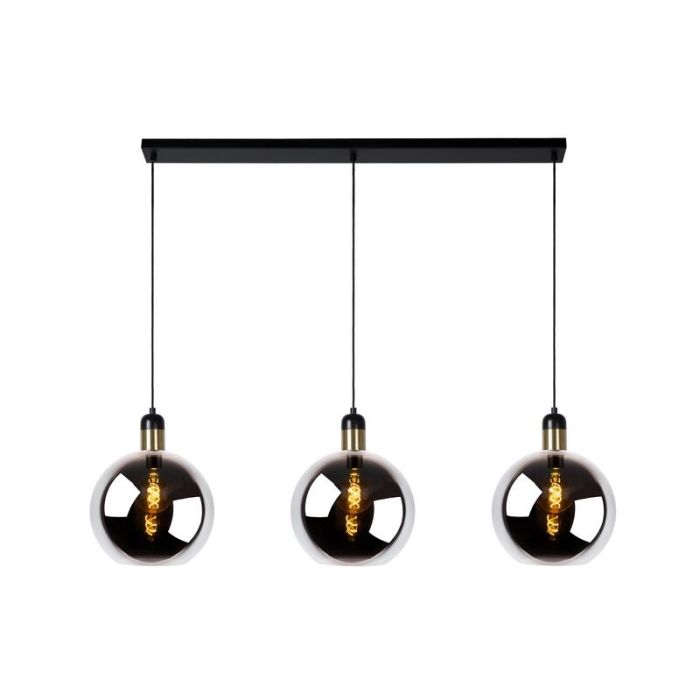 Grijze hanglamp Julius, glas