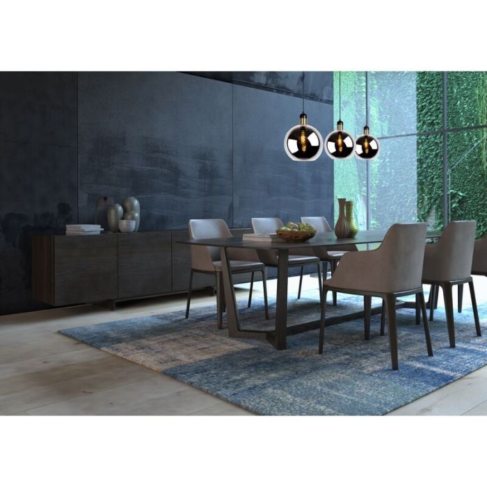 Grijze hanglamp Julius, glas