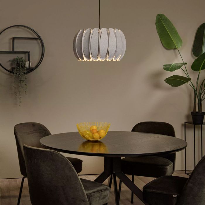 Grijze hanglamp modern, Spencer