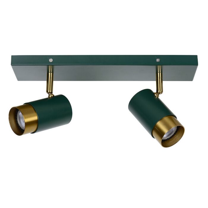 Groene moderne plafondspot, Floris, aluminium