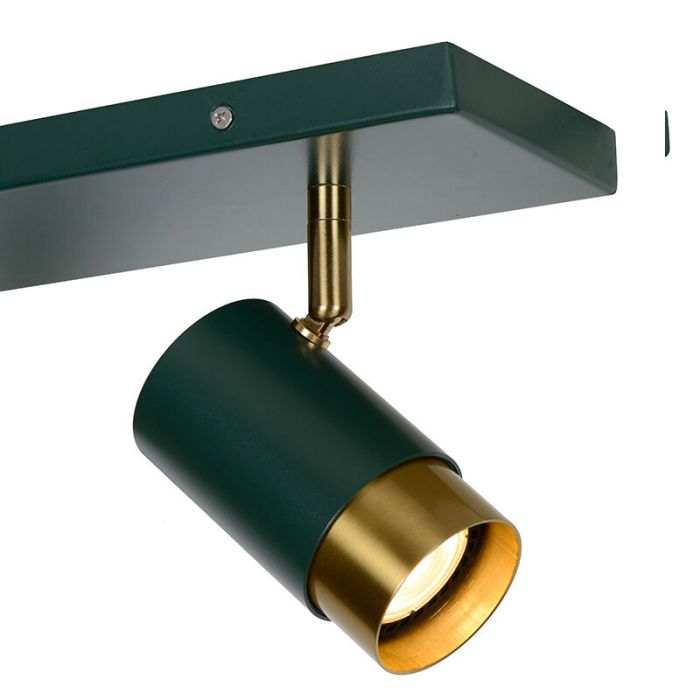Groene moderne plafondspot, Floris, aluminium