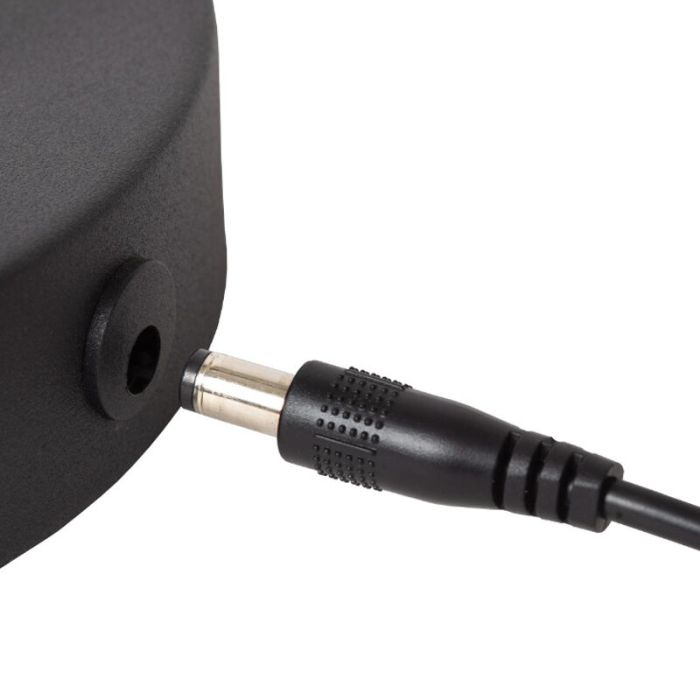 Zwarte oplaadbare tafellamp modern, Tipik, 3W, 2700K LED, met touchdimmer