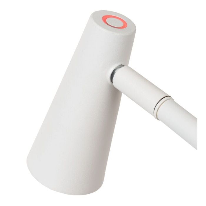 Witte oplaadbare vloerlamp modern, Stirling, 3W, 2700K LED, met touchdimmer