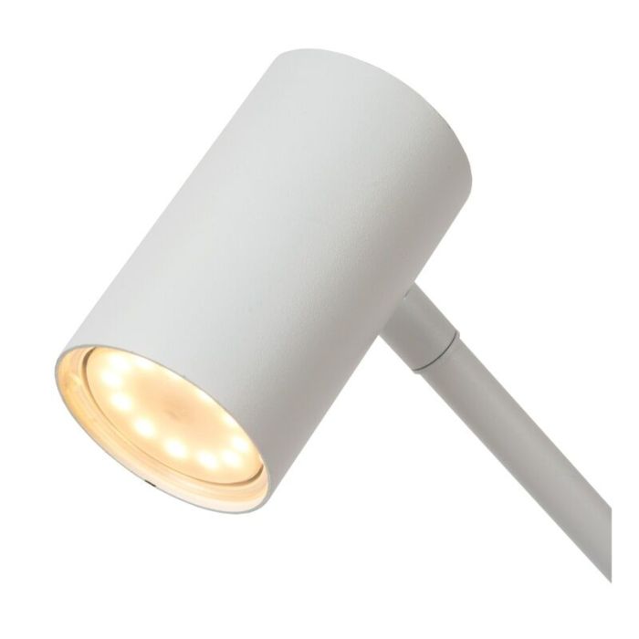 Witte oplaadbare vloerlamp modern, Tipik, 3W, 2700K LED, met touchdimmer