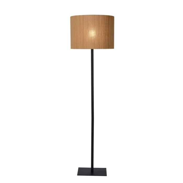Bruine vloerlamp Magius, rotan