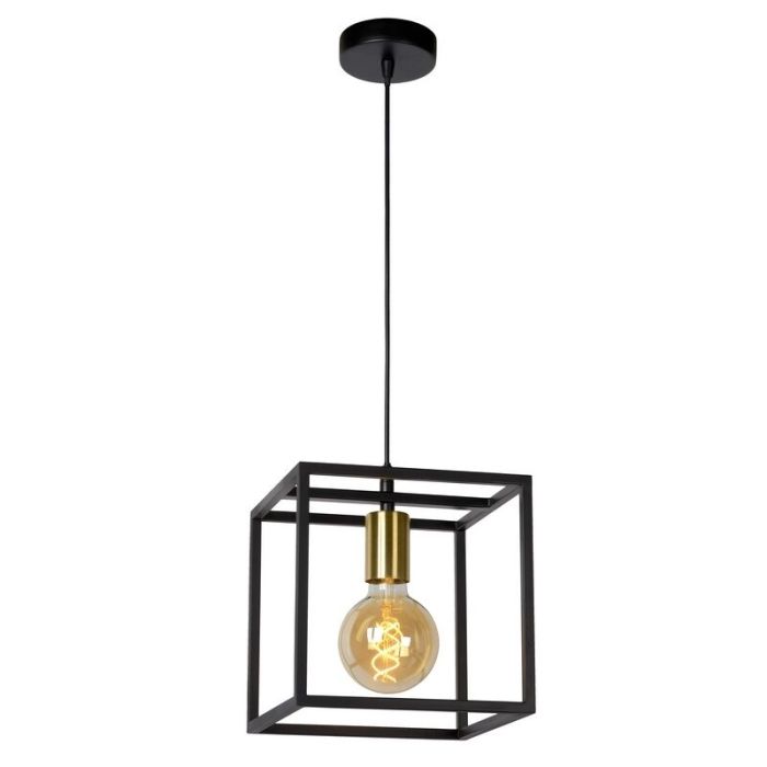 Zwarte hanglamp Ruben, metaal