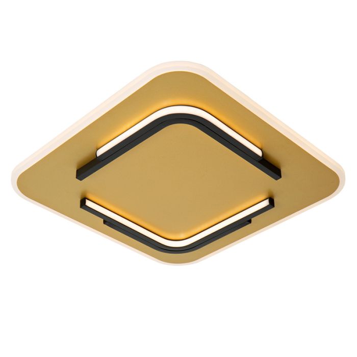 Gouden plafonnière modern, Andreas, 30W, 2700K LED