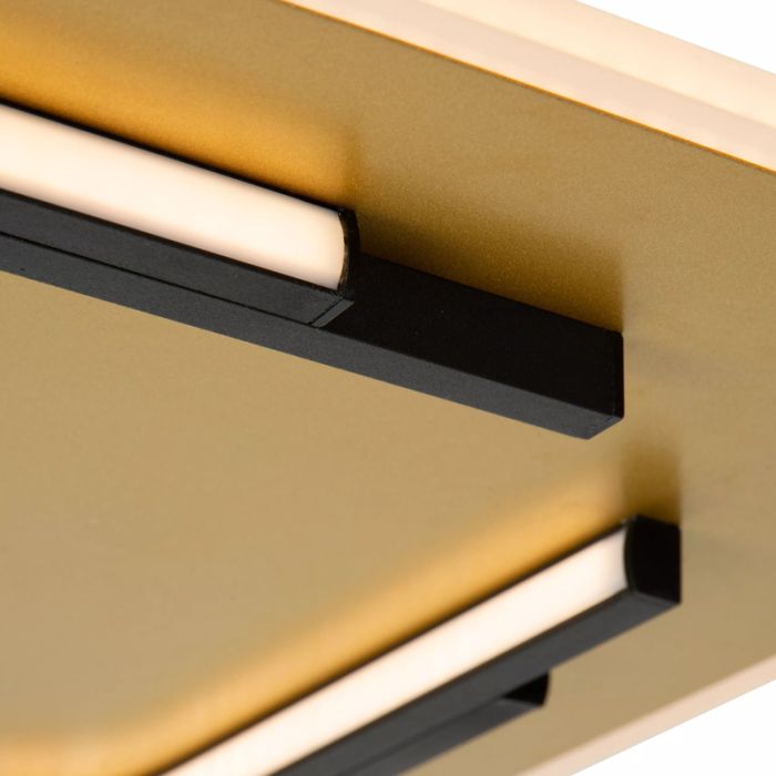 Gouden plafonnière modern, Andreas, 30W, 2700K LED