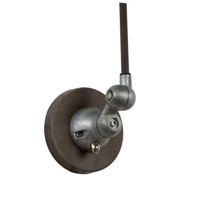 Industriele wandlamp Honore, Roestbruin