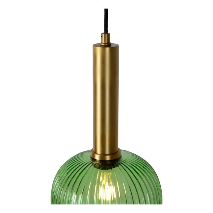 Groene hanglamp Maloto, glas