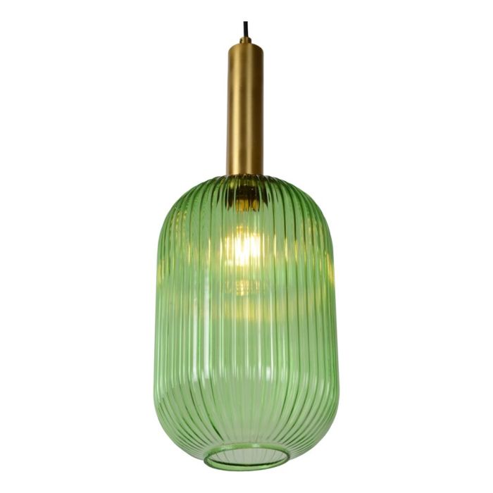 Groene hanglamp Maloto, glas