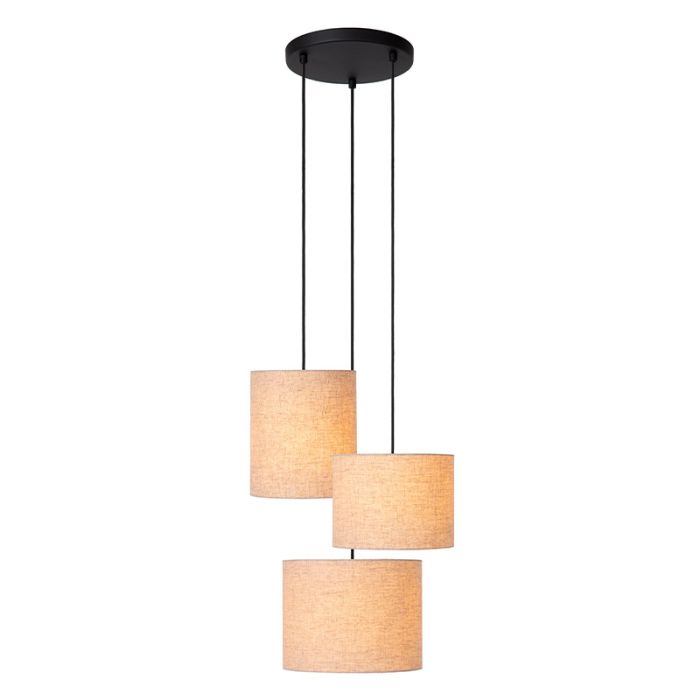 Beige hanglamp landelijk, Maya