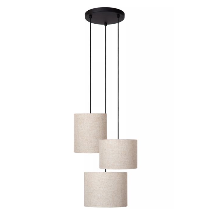 Beige hanglamp landelijk, Maya