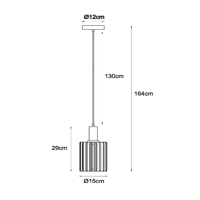 Zwarte hanglamp modern, Lambres
