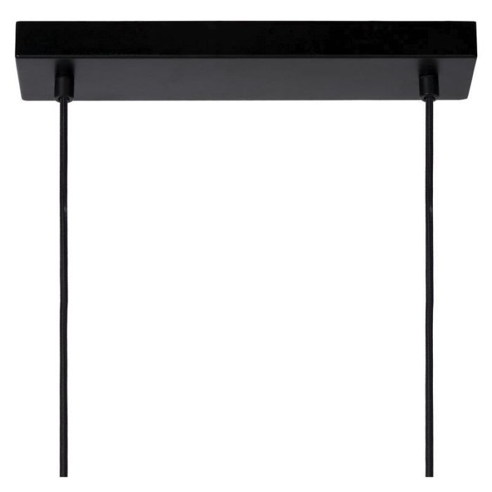 Zwarte hanglamp Baskett, Rond