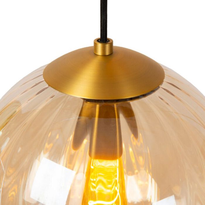 Amberkleurige hanglamp retro, Monsaraz