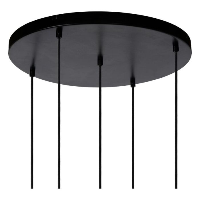 Grijze hanglamp Joanet, glas