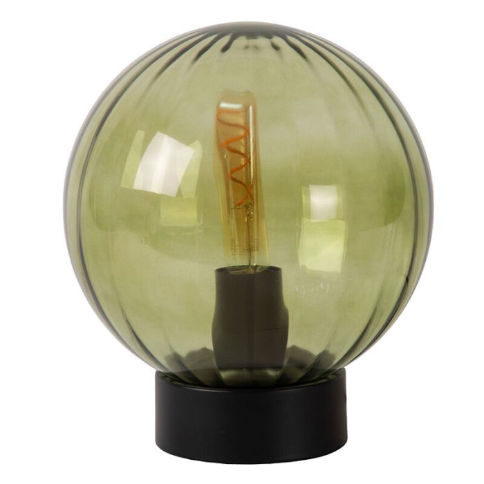 Groene tafellamp retro, Monsaraz, met schakelaar
