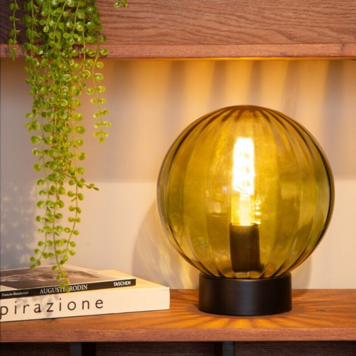 Groene tafellamp retro, Monsaraz, met schakelaar