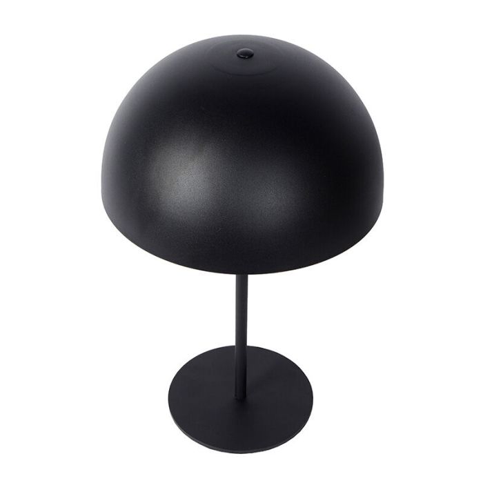 Zwarte moderne tafellamp, Siemon, metaal