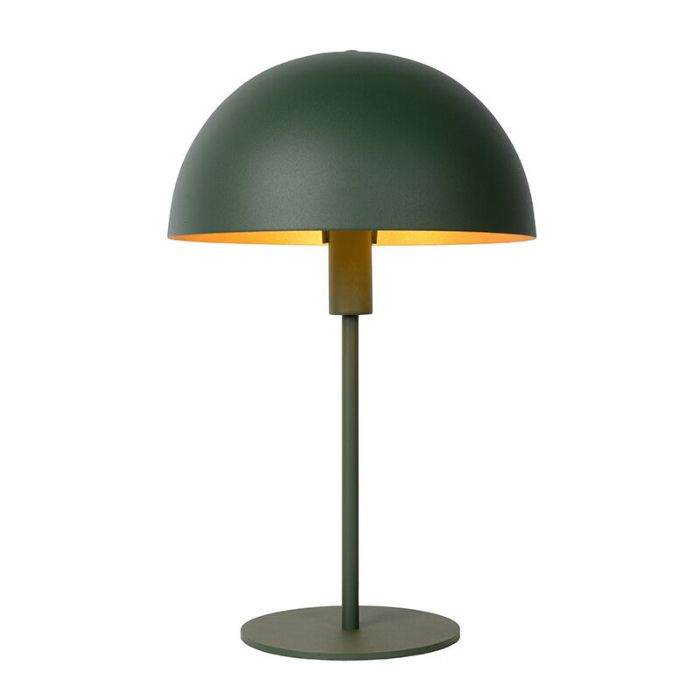 Groene moderne tafellamp, Siemon, metaal