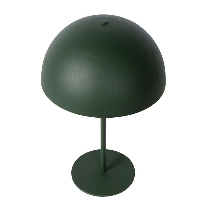 Groene moderne tafellamp, Siemon, metaal