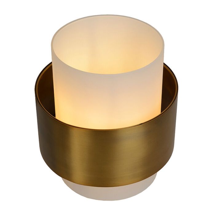 Gouden tafellamp klassiek, Firmin, met schakelaar