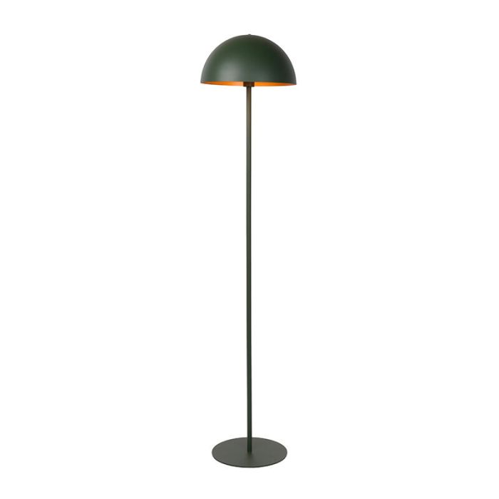 Groene moderne vloerlamp, Siemon, metaal