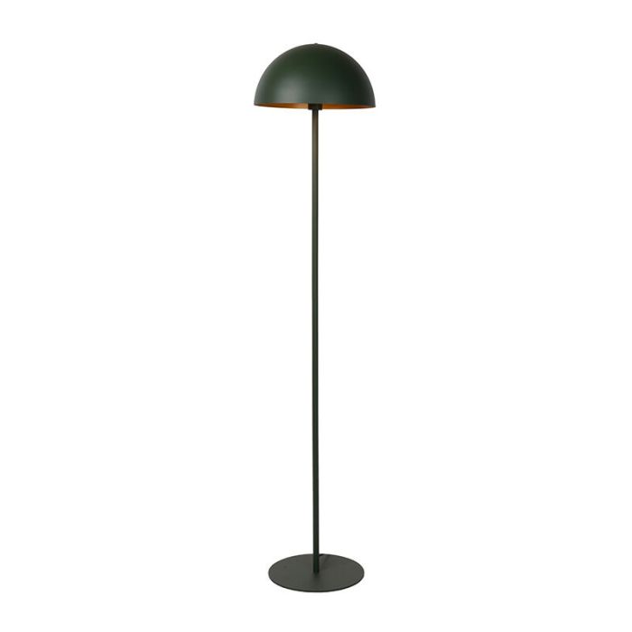 Groene moderne vloerlamp, Siemon, metaal