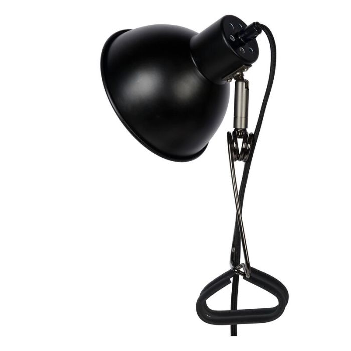 Zwarte klemlamp Moys, staal