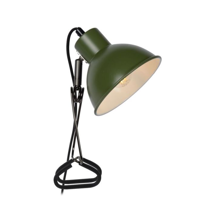 Groene klemlamp Moys, staal