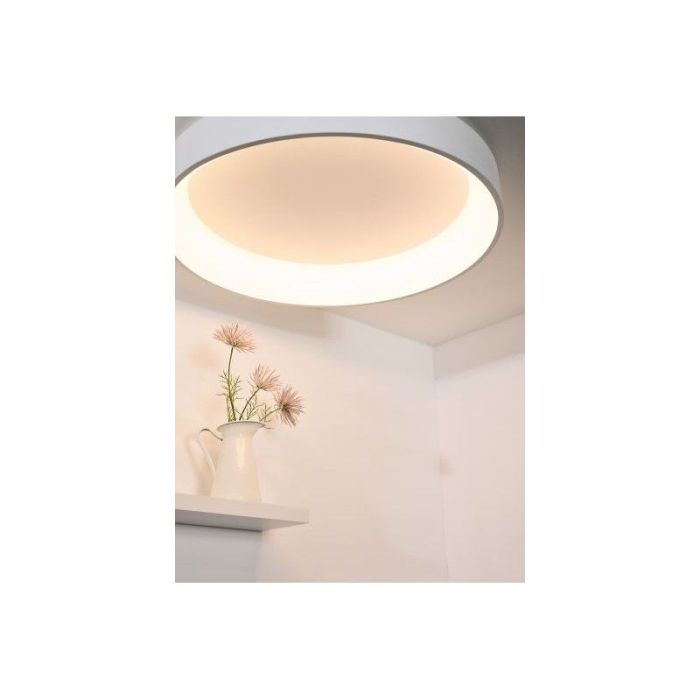Witte plafonnière modern, Talowe, 80W, 3000K LED