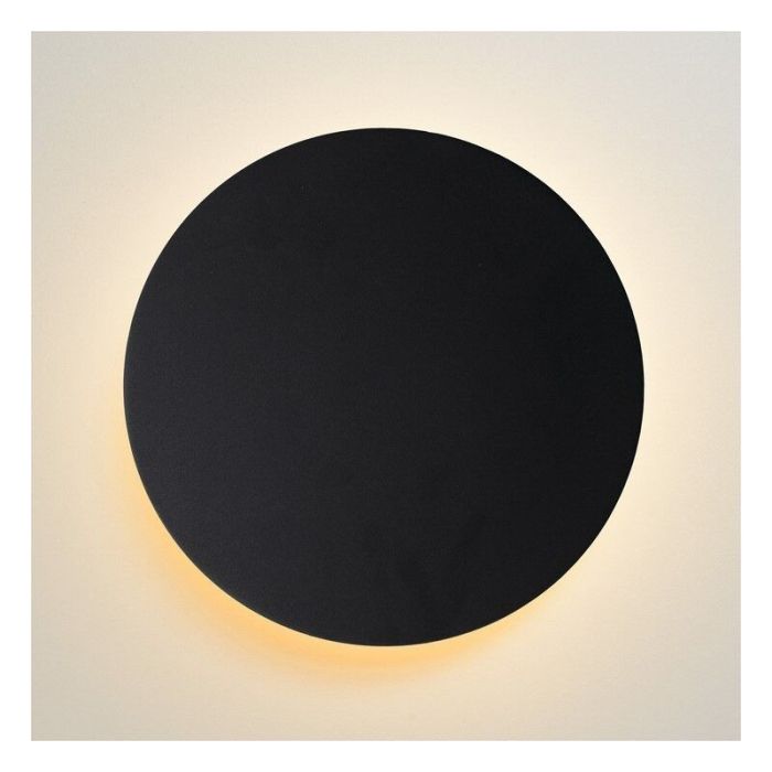 Zwarte wandlamp modern, Eklyps led, 8W, 3000K LED