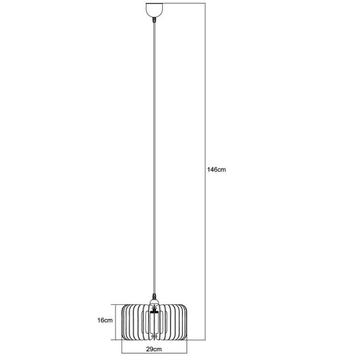 Design hanglamp Etta, Bruin