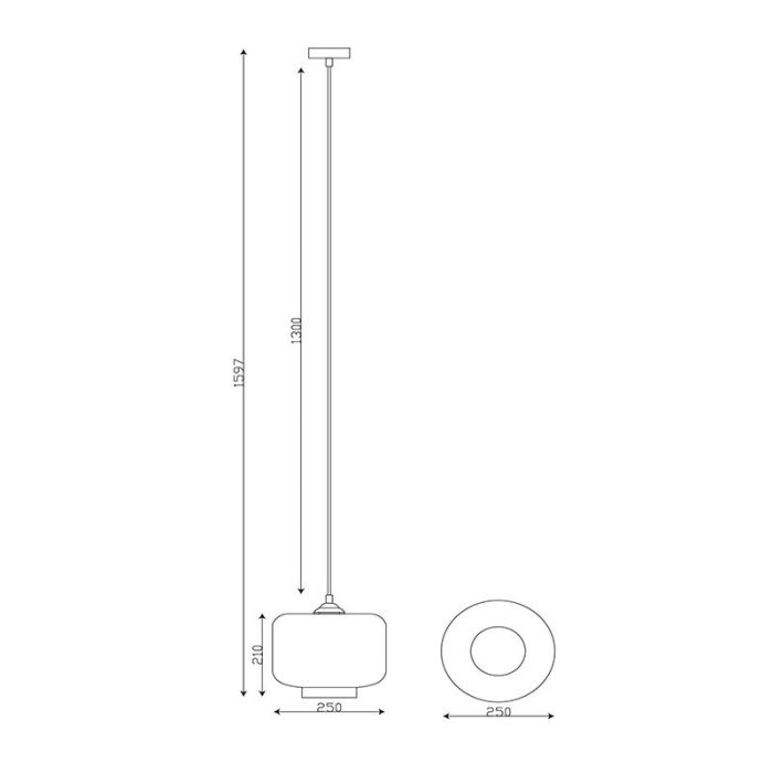 Witte hanglamp modern, Medine