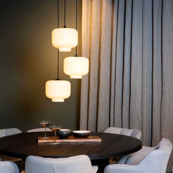 Witte hanglamp retro, Medine