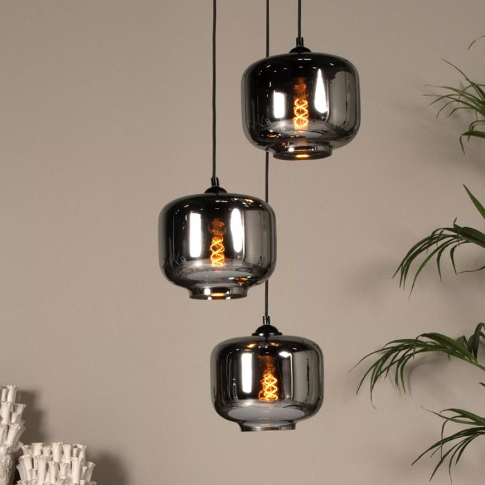 Grijze hanglamp retro, Medine