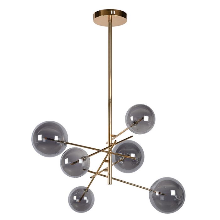 Gouden hanglamp modern, Alara