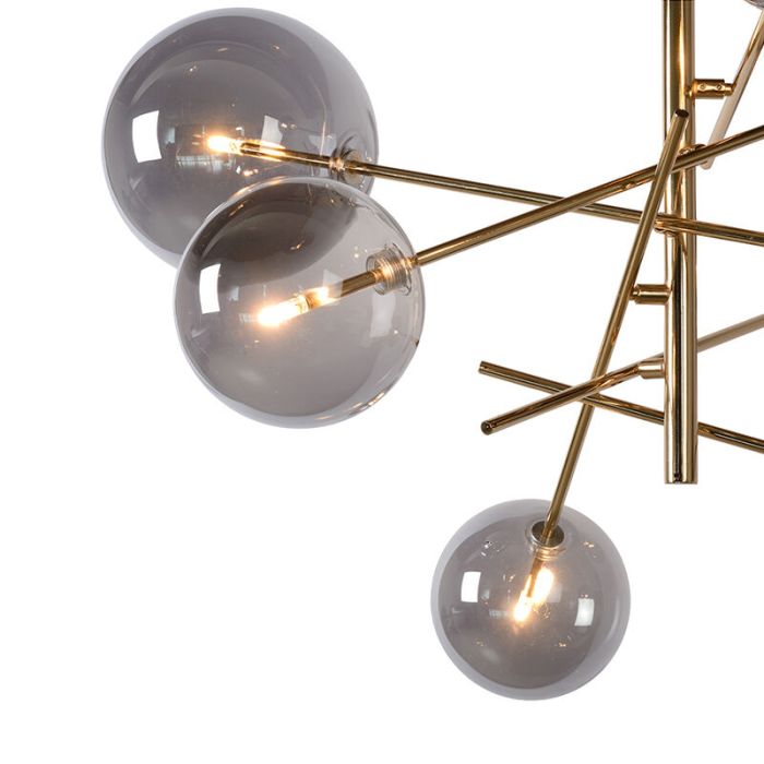 Gouden hanglamp modern, Alara