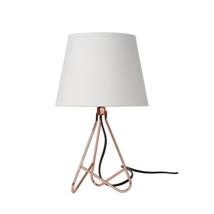 Moderne tafellamp Gitta, Koper